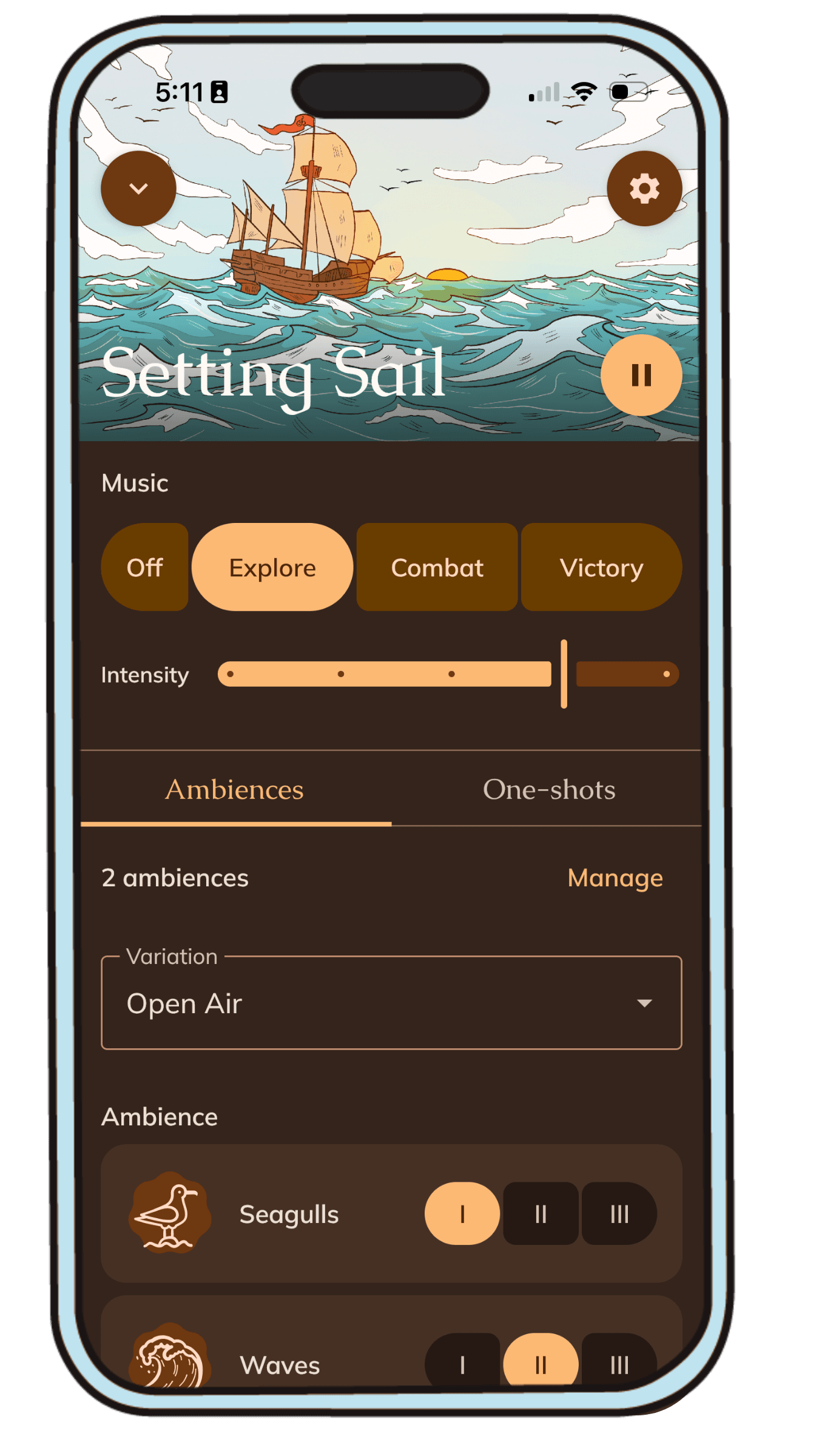 Pocket Bard mobile preview